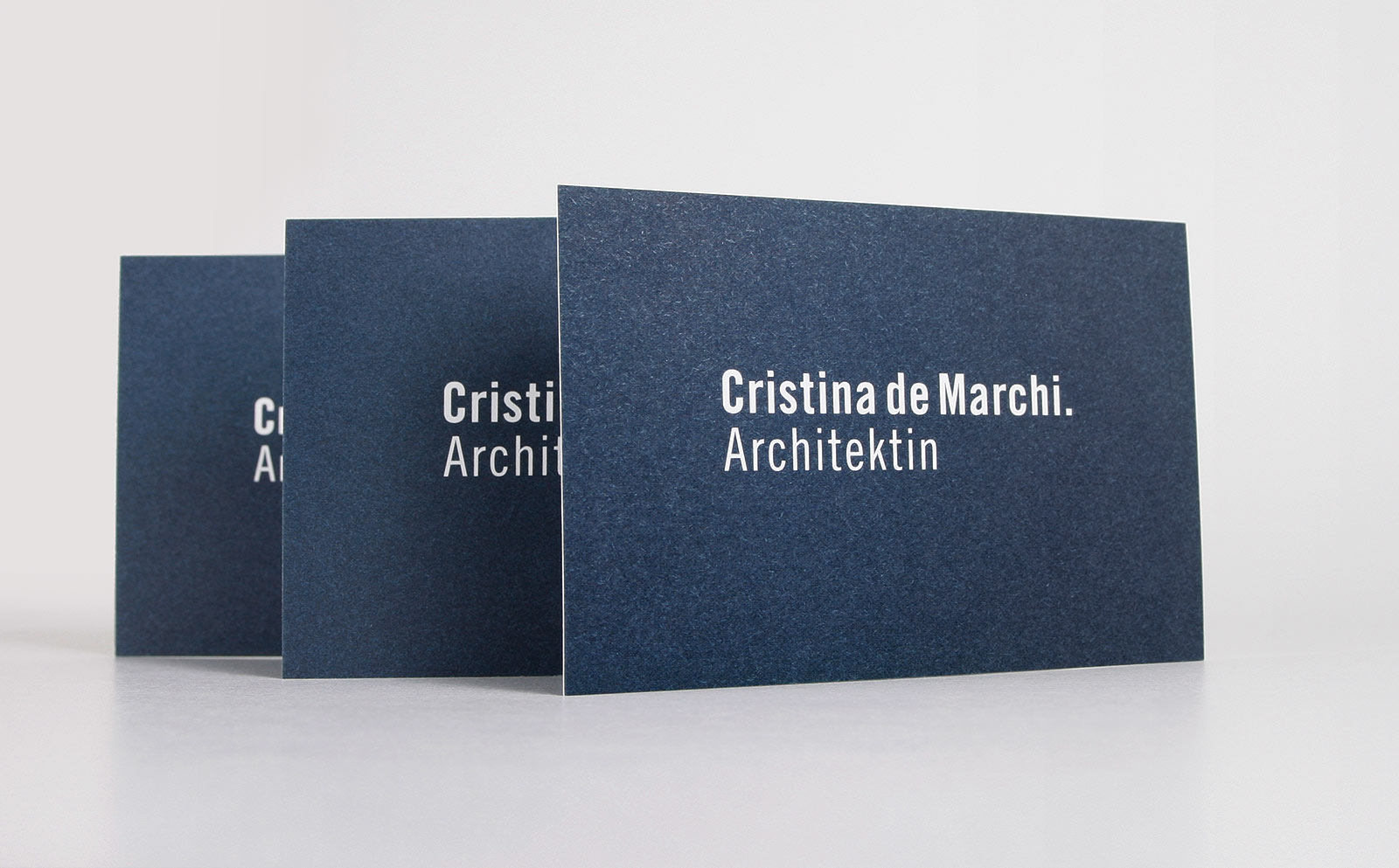 Corporate Design Schriftzug Cristina de Marchi Architektin