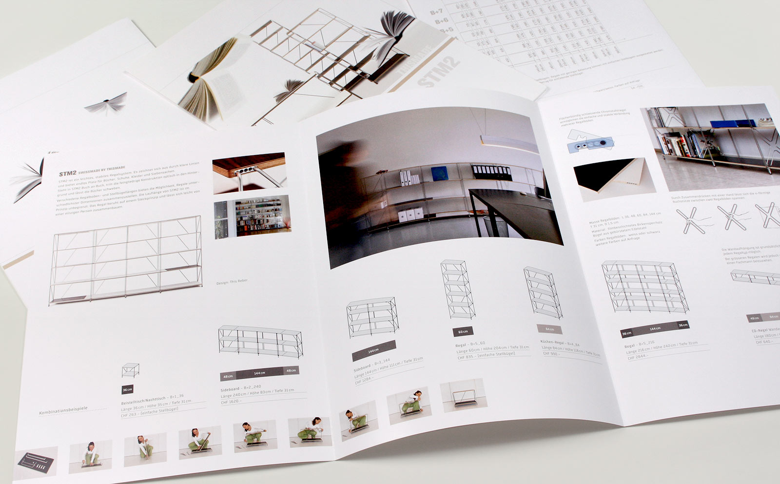 Werbung – Gestaltung der Produktedokumentation STM Thismade Möbel, Basel