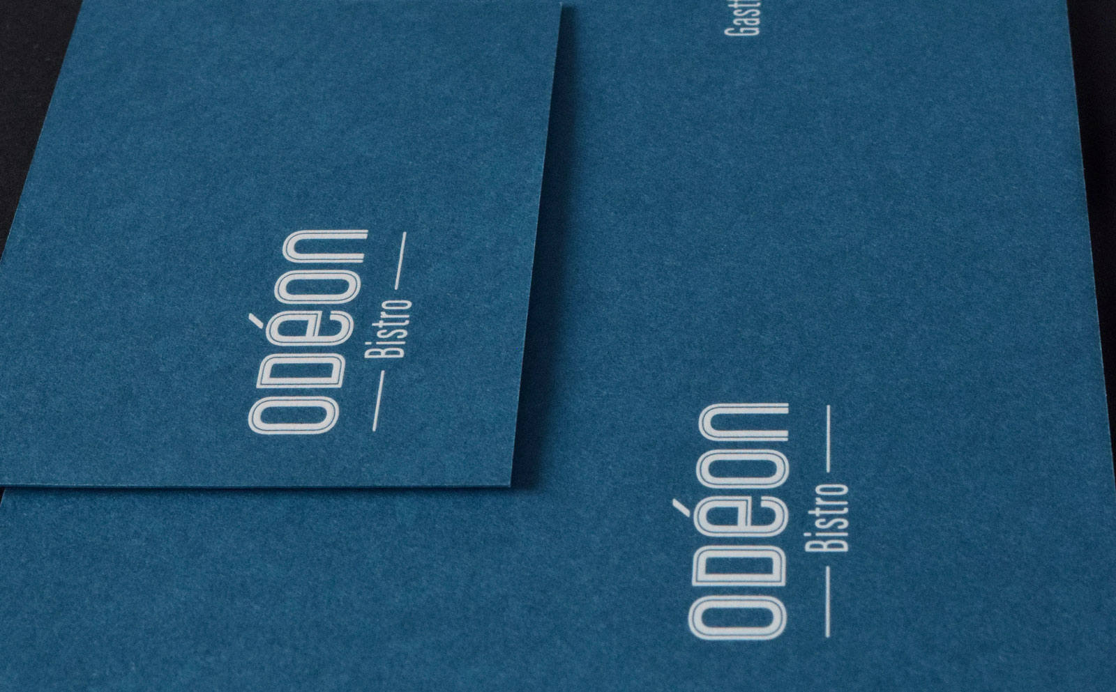 Corporate Design Gestaltung Visitenkarten und Grusskarten Bistro Odéon Basel
